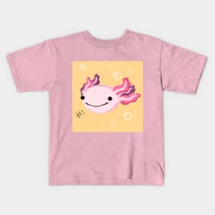 Smiling axolotl Kids T-Shirt